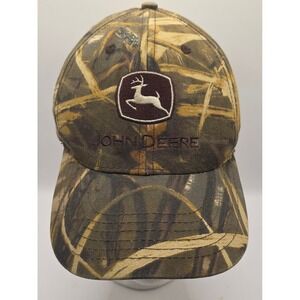 John Deere baseball Hat Wetlands Camo Snapback Camouflage Cap Cary Francis Group
